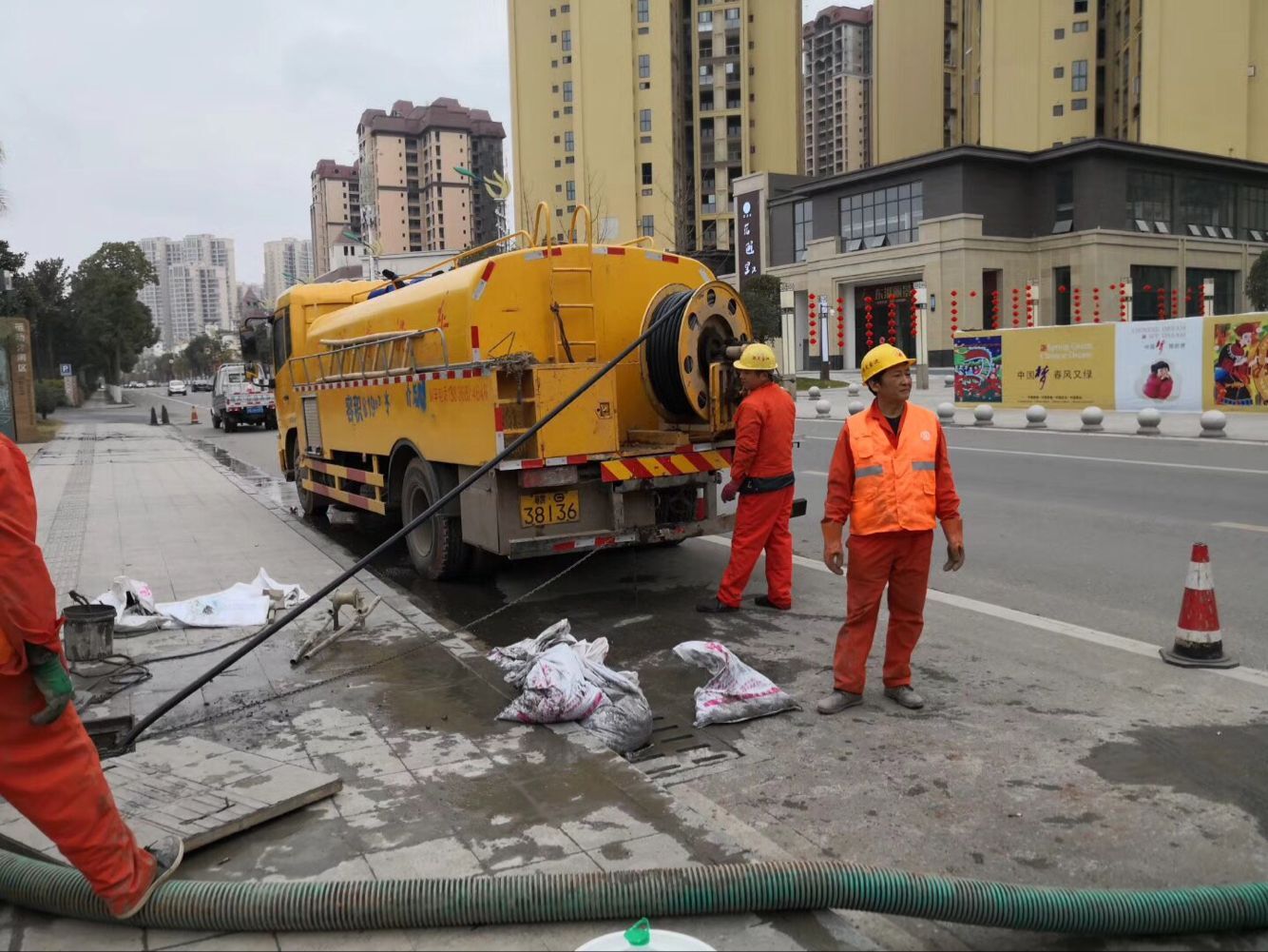 穆棱排污管道清淤-管道清洗
